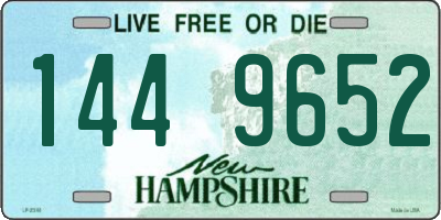 NH license plate 1449652