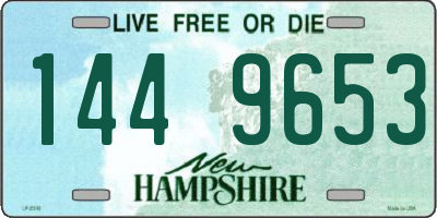 NH license plate 1449653