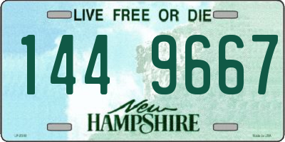 NH license plate 1449667
