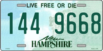 NH license plate 1449668