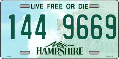 NH license plate 1449669