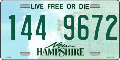 NH license plate 1449672