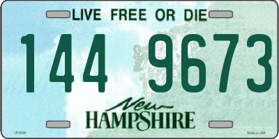 NH license plate 1449673