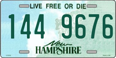 NH license plate 1449676