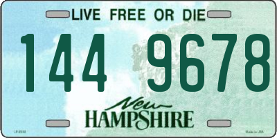 NH license plate 1449678