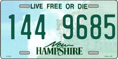 NH license plate 1449685