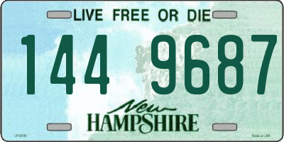 NH license plate 1449687