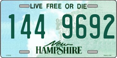 NH license plate 1449692