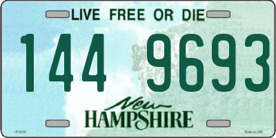 NH license plate 1449693