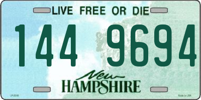 NH license plate 1449694