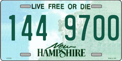 NH license plate 1449700