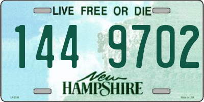 NH license plate 1449702