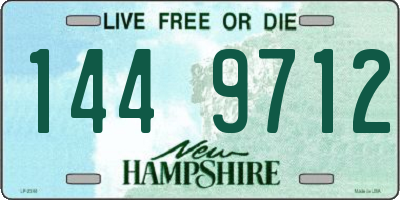 NH license plate 1449712