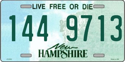 NH license plate 1449713