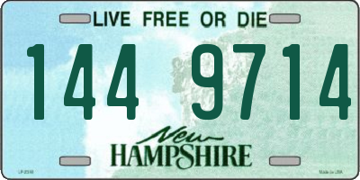 NH license plate 1449714