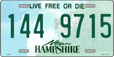 NH license plate 1449715