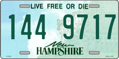 NH license plate 1449717