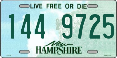 NH license plate 1449725