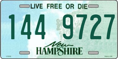 NH license plate 1449727