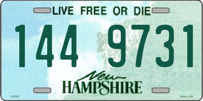 NH license plate 1449731