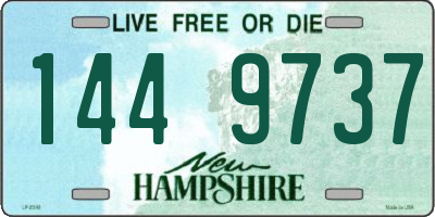 NH license plate 1449737