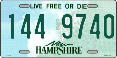 NH license plate 1449740