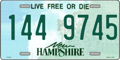 NH license plate 1449745