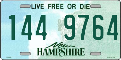 NH license plate 1449764