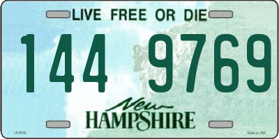 NH license plate 1449769