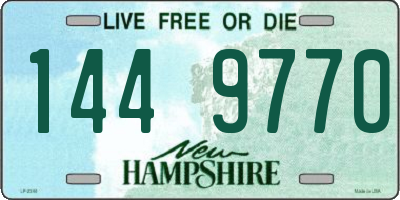 NH license plate 1449770