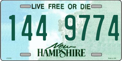 NH license plate 1449774