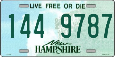 NH license plate 1449787