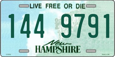NH license plate 1449791