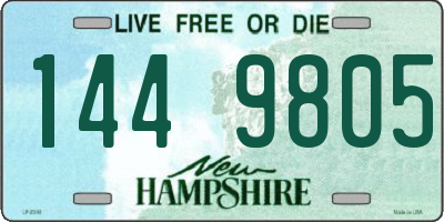 NH license plate 1449805