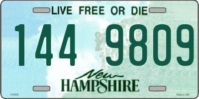 NH license plate 1449809