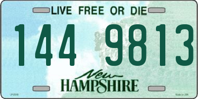 NH license plate 1449813