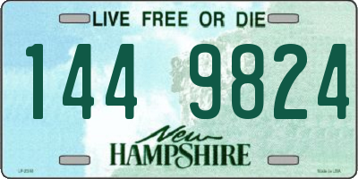 NH license plate 1449824