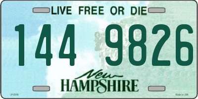 NH license plate 1449826