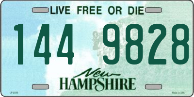 NH license plate 1449828