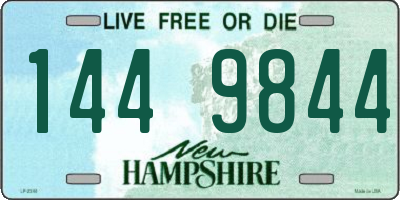 NH license plate 1449844