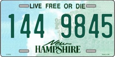 NH license plate 1449845