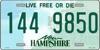 NH license plate 1449850