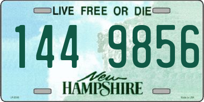 NH license plate 1449856