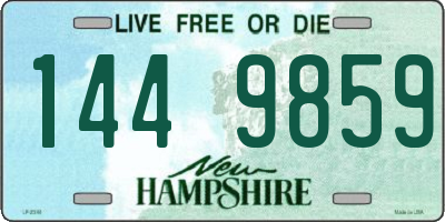 NH license plate 1449859