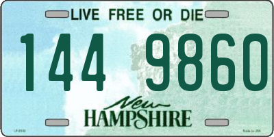 NH license plate 1449860