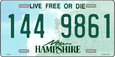 NH license plate 1449861