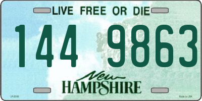 NH license plate 1449863
