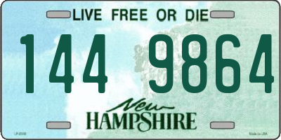 NH license plate 1449864