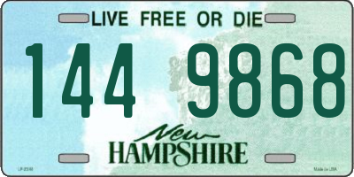 NH license plate 1449868
