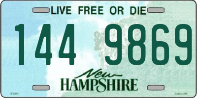 NH license plate 1449869